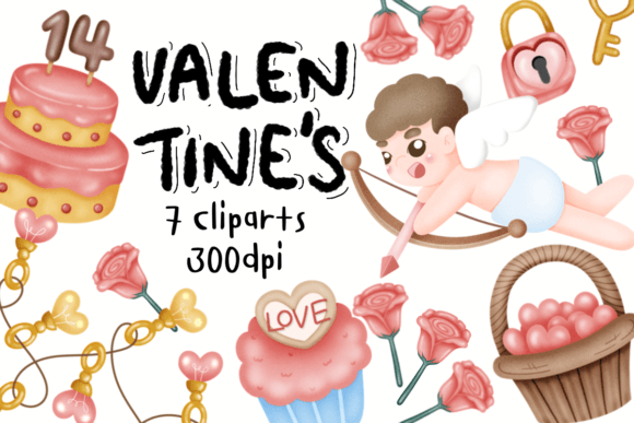 Download Cute Valentine’s Clipart Free 3 Patterns - Premium Resources