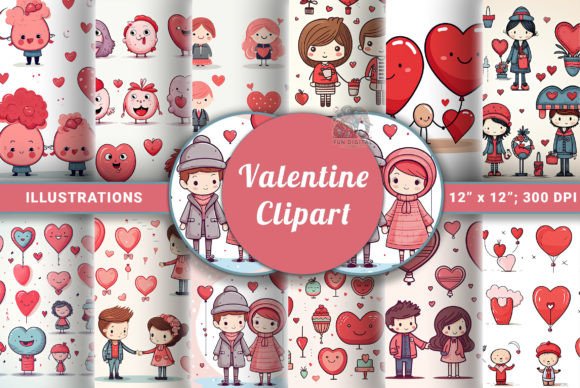 Download Cute Valentine Clipart - Love Doodles - Premium Resources